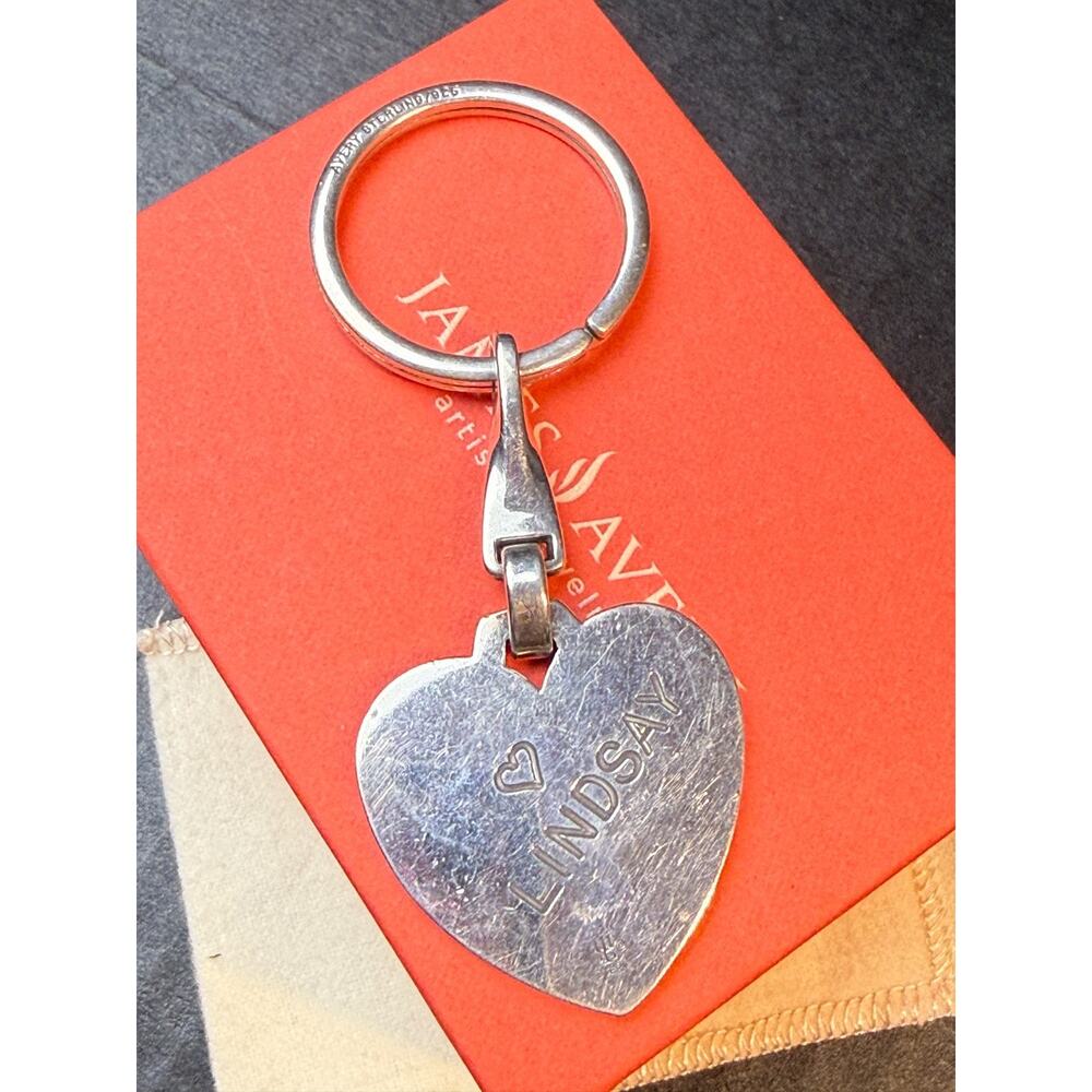 James Avery 925 Sterling A Special Friend Heart Keychain Retired Engraved *READ - Picture 2 of 6
